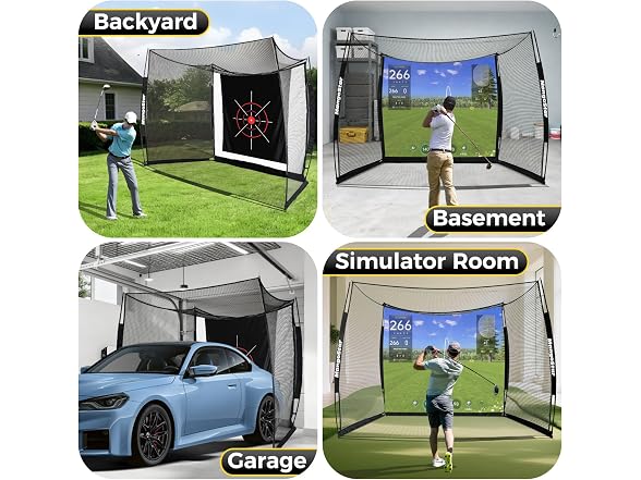 MangoStar 11x8ft Golf Hitting Net - Gallery 7