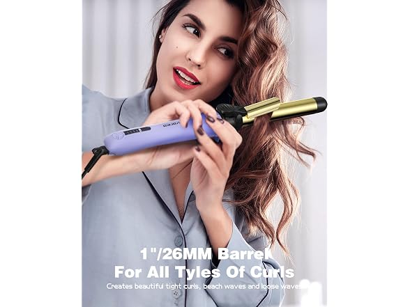 Rotating Automatic Curling Iron Set 3 Ceramic