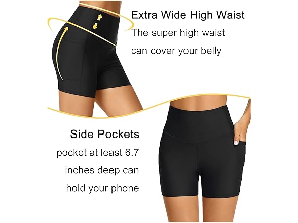 Tournesol Women's Swim Shorts 2 Pack