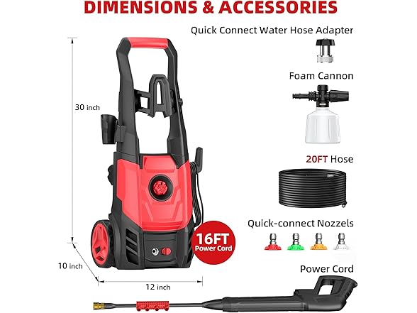 Electric Pressure Washer 2.5 GPM