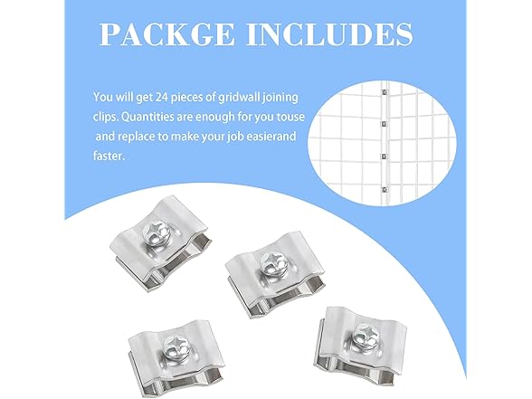 7RiversART Gridwall Joining Clips 24pk