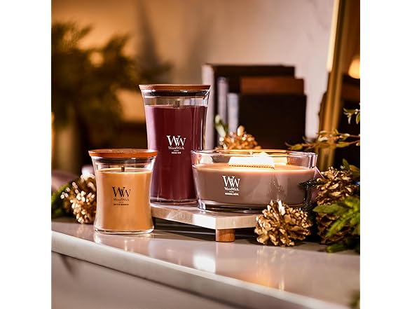WoodWick Rouge Oud Scented Large Hourglass Candle