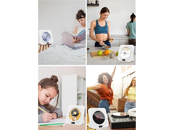 Jimwey Desktop CD Player Portable with Bluetooth