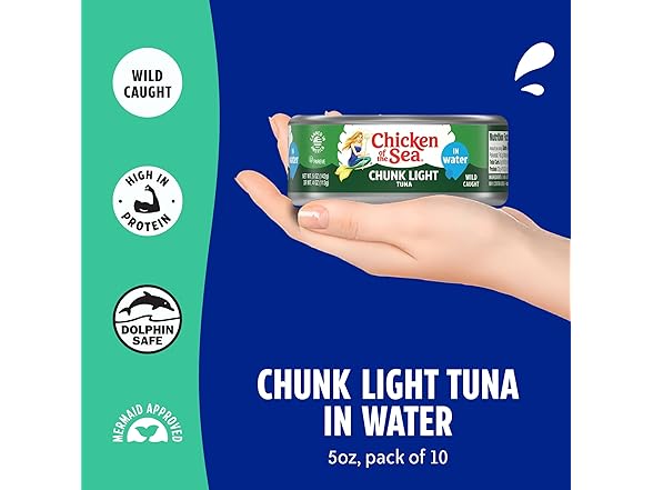 Chicken of the Sea Wild Caught Chunk Light Tuna