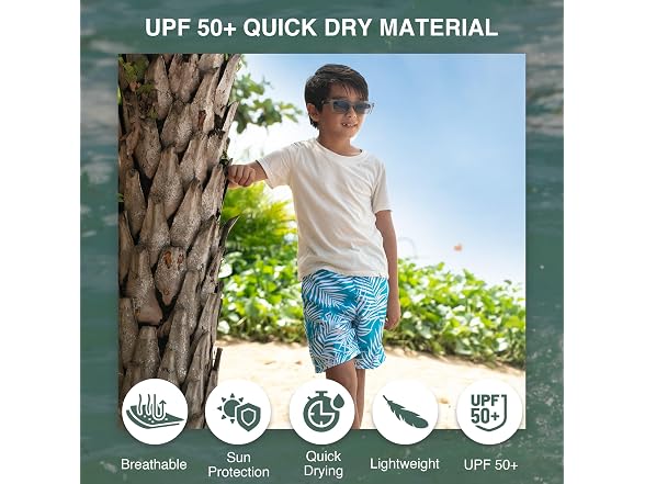 Kanu Surf Men (10-12) Line Up Quick Dry UPF Trunk