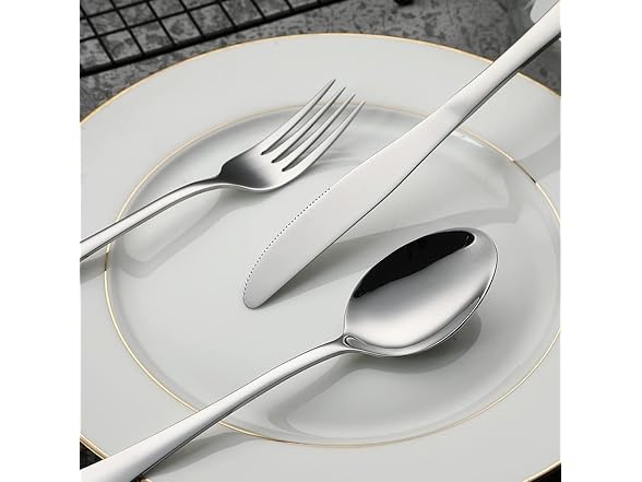 HOMECHAN 20-Piece 18/10 Stainless