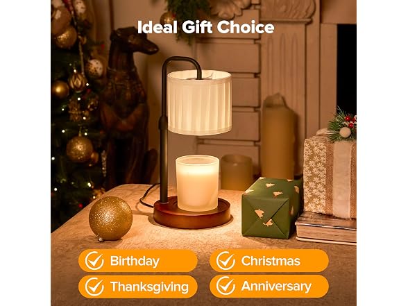 keysays Dimmable Candle Warmer Lamp