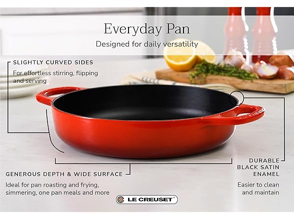 Le Creuset Enameled Cast Iron Signature Everyday Pan