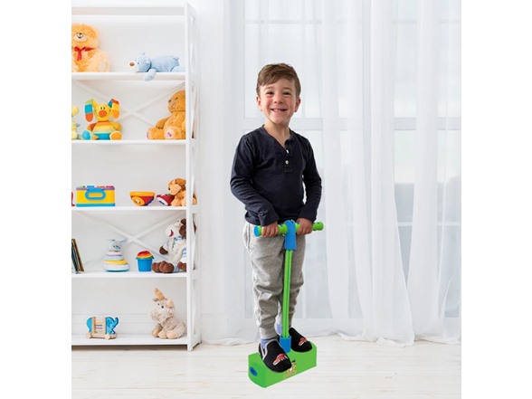 BounceZiez Hop & Squeak Pogo Hopper - Green/Blue