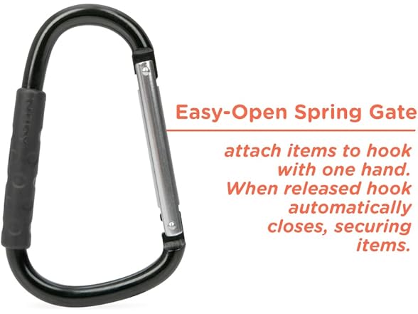 Nuby Large Handy Hook Carabiner Stroller Clip
