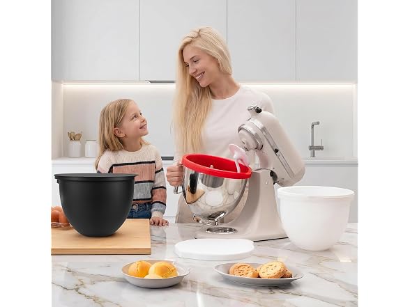 GuanQiao 3 Silicone Bowl Liners for 5 Qt KitchenAid Mixer