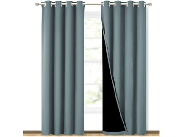 NICETOWN 100% 84" Blackout Curtains