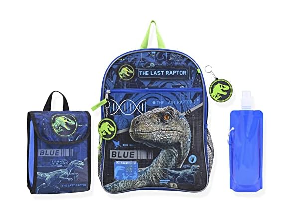 6-Piece Boys Jurassic World Backpack