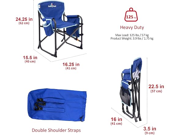 SUNNYFEEL Blue Kids Folding Camping Chair