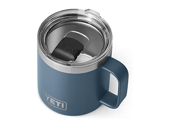YETI Stainless Steel Rambler Drinking Cup, 14oz, Nordic Blue