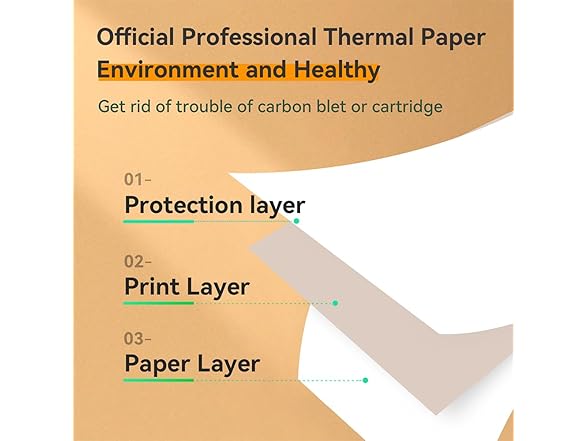 US Letter Thermal Printer Paper, 8.5" x 11"