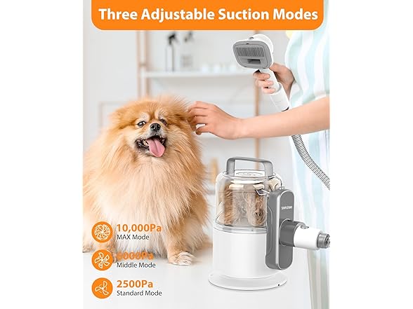 Simple Way 6 in 1 Pet Grooming Vacuum Kit