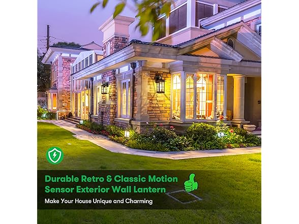 VerRon 13 in Motion Sensor Porch Lights