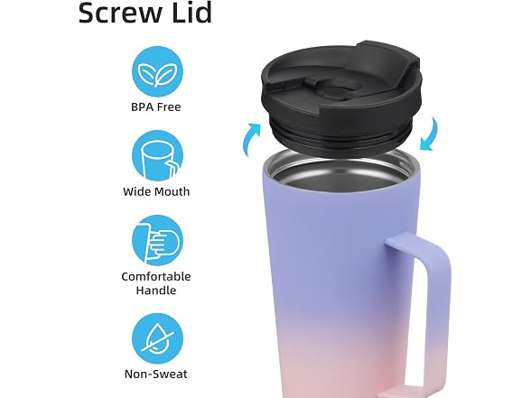 Konokyo 22 oz Insulated Tumbler Pastel Sunset