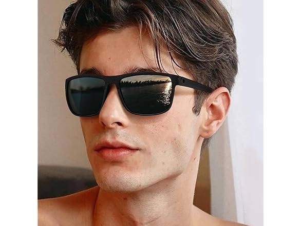 WZERRY Square Polarized Sunglasses Unisex