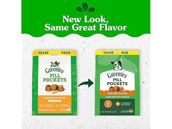 Greenies Pill Pockets for Dogs Large Size