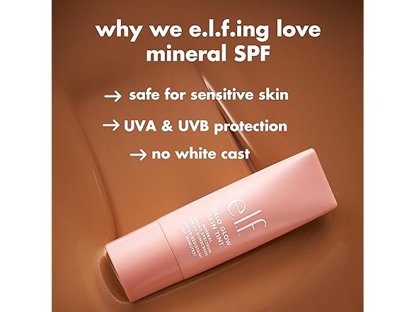 e.l.f. Halo Glow Skin Tint SPF50 - Rich Cool