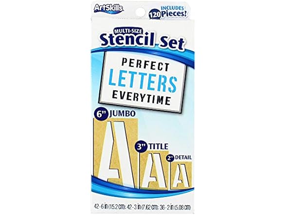ArtSkills Letter Stencils in 3 sizes
