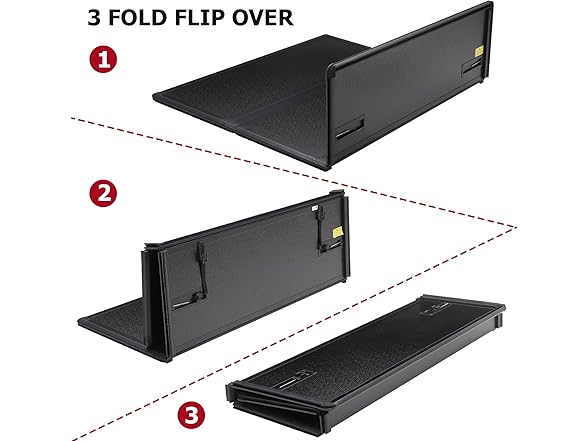 Hard Folding Truck Bed Cover 2009-2023 Ram 1500