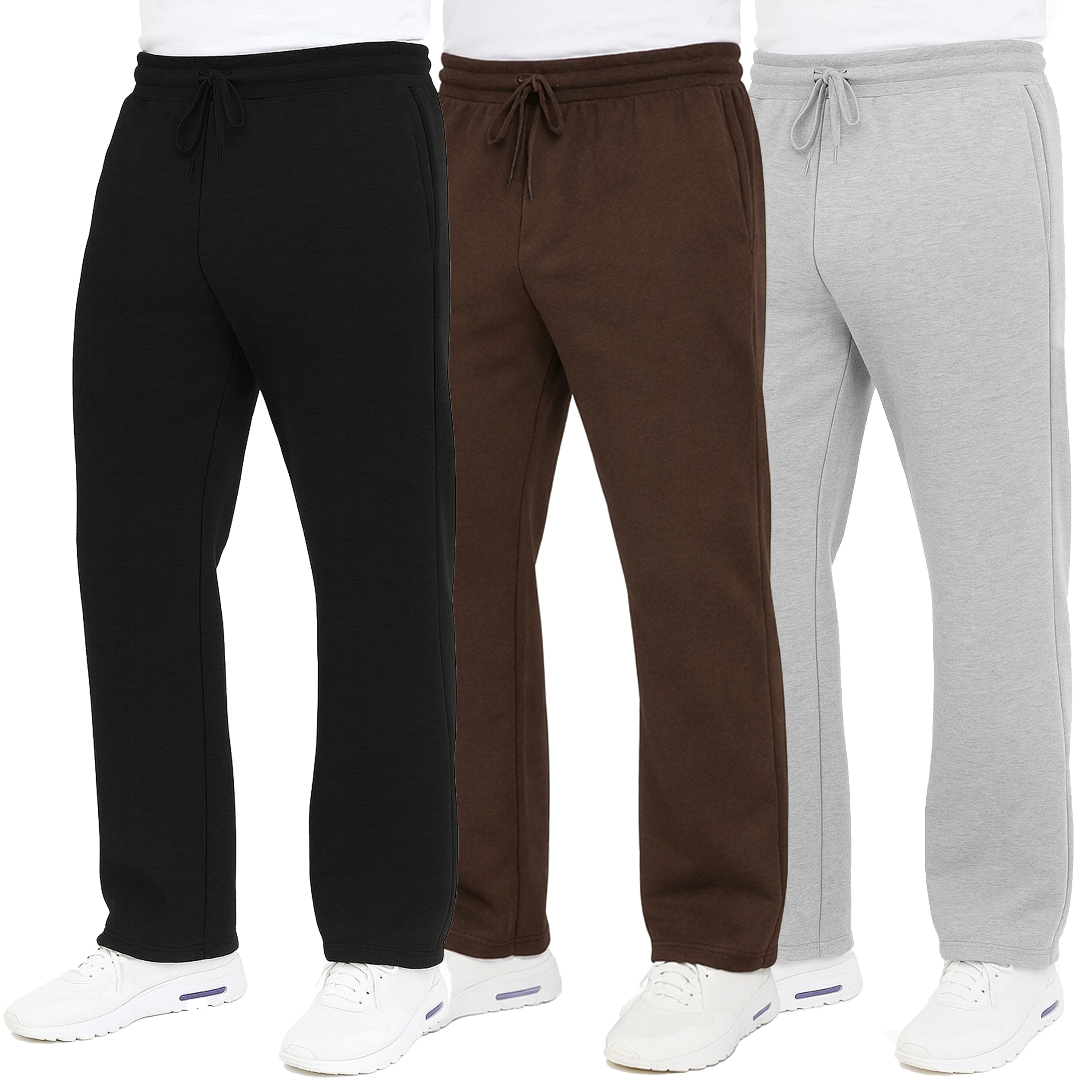 3Pk Mens Heavyweight Fleece Sweatpants - Gallery 14
