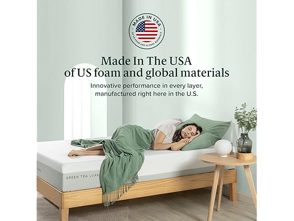 ZINUS 10 Inch Green Tea Luxe Memory Foam Mattress