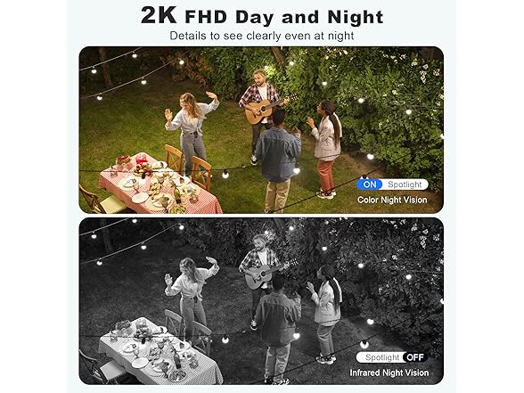 Solar Security Cameras | 2K 360 degree