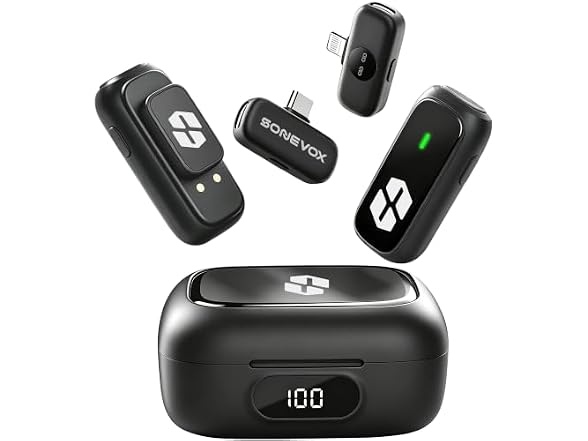SONEVOX AirMic Mini (2TX 2RX Charging Case)