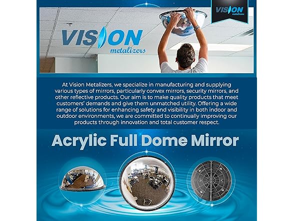 18" Acrylic Dome Convex Mirror