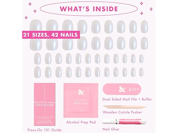 Olive & June Instant Mani Press On Nails (Goldfish)
