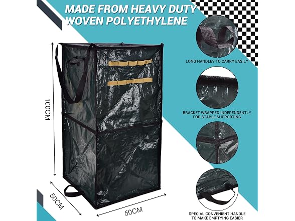 Florelf 65 gal Collapsible Garden Bags