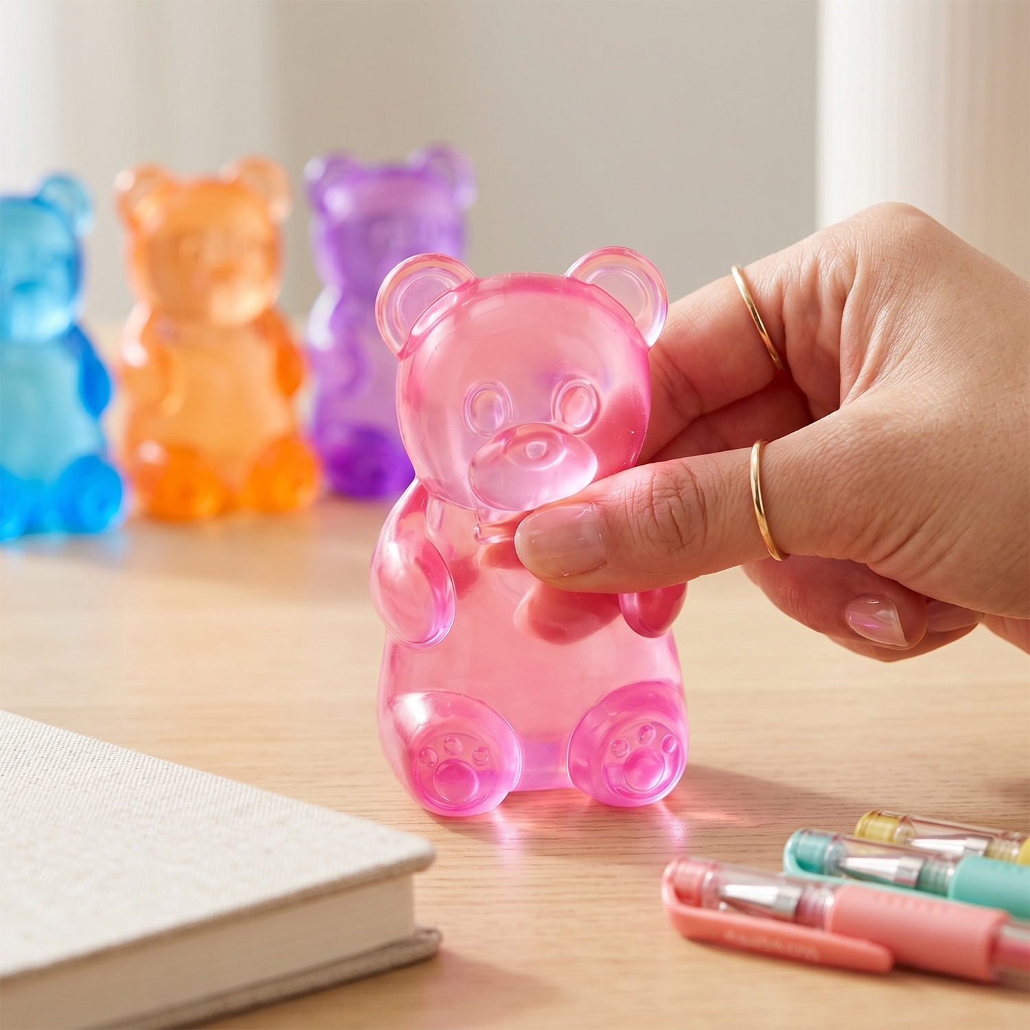 Twilight Squishy Sensory Toys Gummy Bear, 3PK - Gallery 7