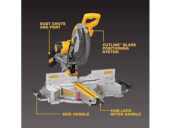 DEWALT DWS780 12 in Dual Bevel Miter Saw