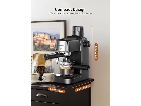 KEENSTAR 3.5 Bar 4-Cup Espresso Maker