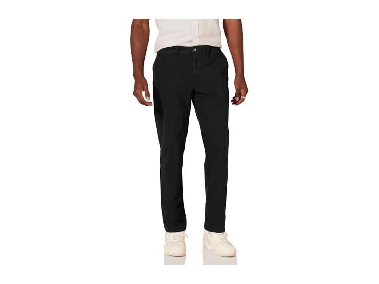 Amazon Essentials Men's Slim-Fit Casual Stretch Chino Pant, Black, 34W x 33L