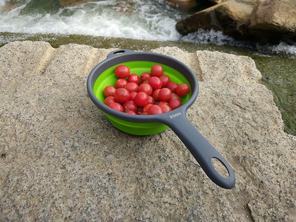 ZOER Kitchen Foldable Pasta Colander