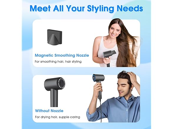 KARFUN 1500W Plasma Hair Dryer