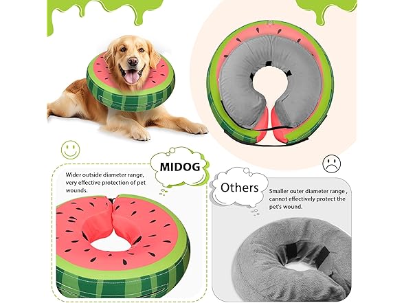 Small Soft Inflatable Dog Cone