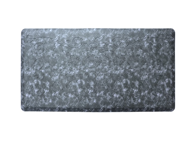 J&V TEXTILES EMB03 20 in. X 39 in. MEDALLION EMBOSSED MAT