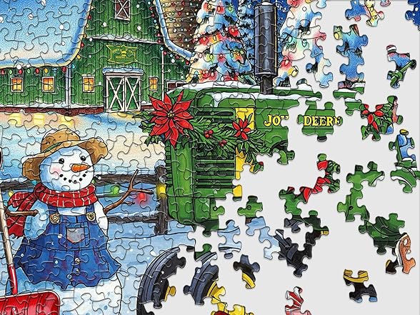 Springbok Festive Farm Surprise 500 Piece Jigsaw Puzzle