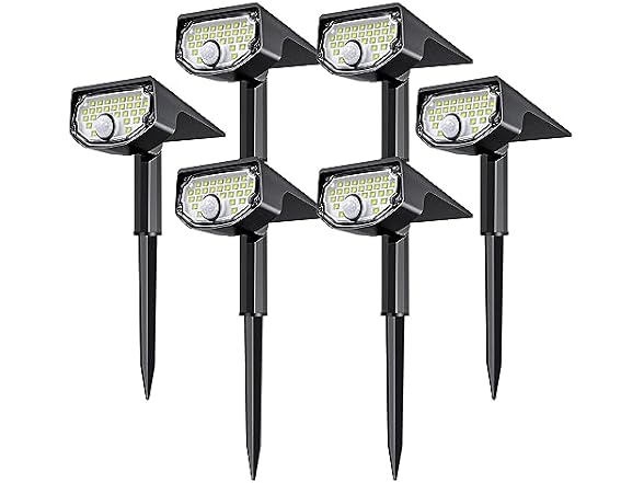 AloftSun Solar Motion Lights 6 Pack