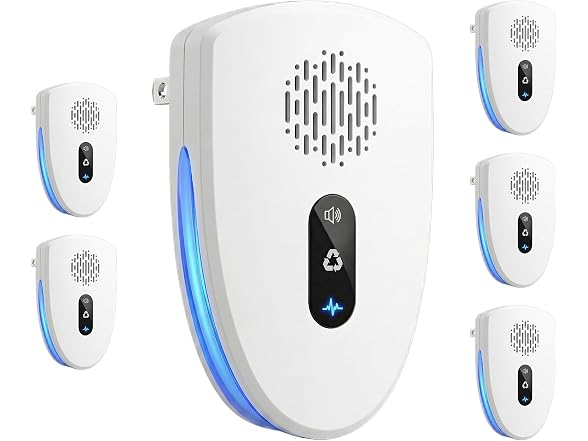 Ultrasonic Pest Repeller, 5 Pack