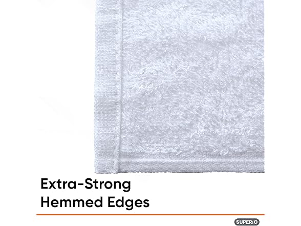 Superio Terry Cloth Rags White