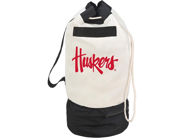 Smart Design Collegiate Heavy Duty Duffel Bag with Two Compartments 15 x 30 inch Canvas Officially Licensed Logo