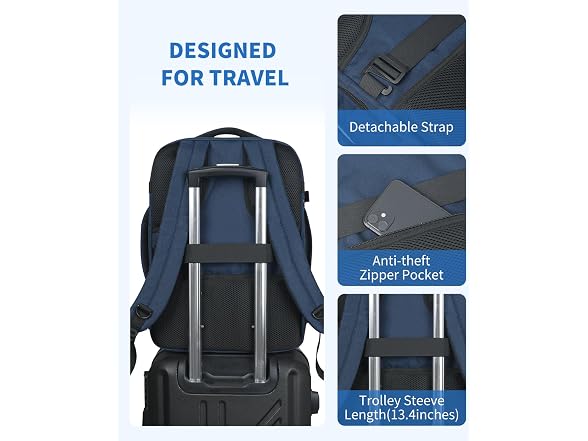 WANDF 18x14x8 Spirit Travel Backpack
