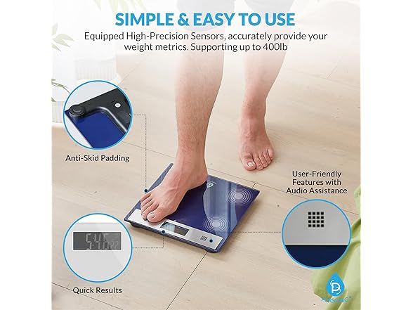 Pursonic Talking Bathroom Scale (1 or 2pk)